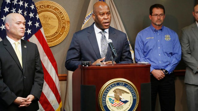 FBI Special Agent in Charge Eric Jackson talks recently about the agency's role in stopping an alleged bomb plot in Kansas. (Bo Rader/Wichita Eagle)
