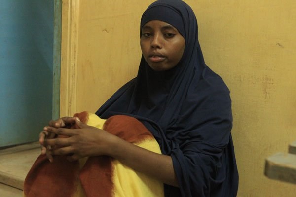 Nurta Hassan Khalif, a Somalia national, at Mandera Law Courts on January 19, 2017 where she was fined Ksh150,000 for being in Kenya Illegally. PHOTO |MANASE OTSIALO |NATION MEDIA GROUP