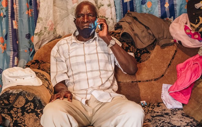 Thomas Wuoto had to borrow H.I.V. medications from his wife and went without any for 10 days during the lockdown in Nairobi, putting him at risk of developing drug resistance. Credit...Khadija Farah for The New York Times