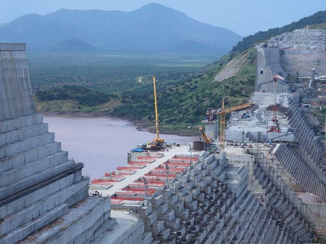 Ethiopia's Grand Renaissance Dam is seen as it undergoes construction on the river Nile in Guba Woreda, Benishangul Gumuz Region, Ethiopia, on September 26, 2019.Image Credit: Reuters
