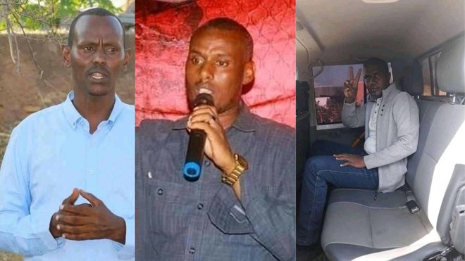 From Left: Mohammed Jigre Gamadiid, Tamam Mohammed Mahmoud and Mohammed Ibrahim Mursal (Pictures: As sent to Addis Standard)