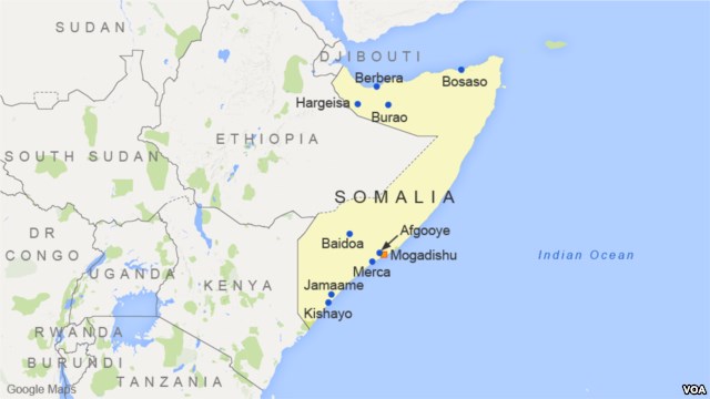 Map of Somalia