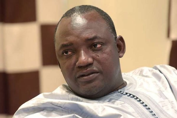 Gambian president-elect Adama Barrow speaks during an interview in Banjul on December 12, 2016. PHOTO | SEYLLOU | AFP