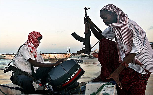 Poachers turned gamekeepers: Somali pirates are now in the bodyguarding game Photo: AFP