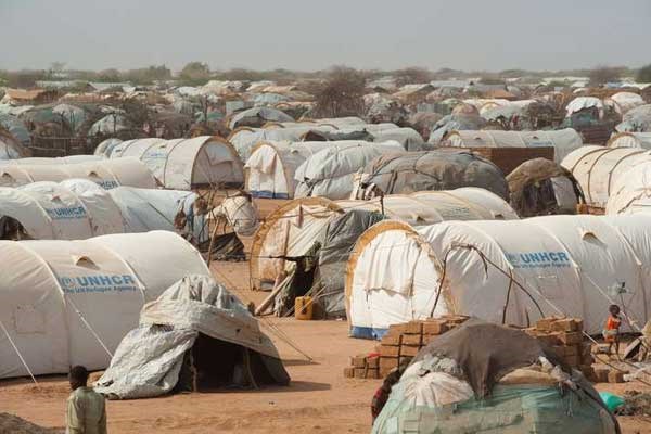 Tents fill the outskirts of Dagahaley in Kenya's Dadaab refugee camp. FILE PHOTO | AFP