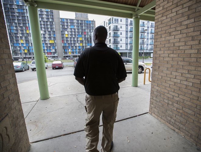 Abdi Mohamed, community liaison for the Hennepin County Sheriff’s office, has done outreach in 43 cities in Minnesota and elsewhere.”I am busy,” he said at Brian Coyle Community Center in Minneapolis. “I go out every day.”