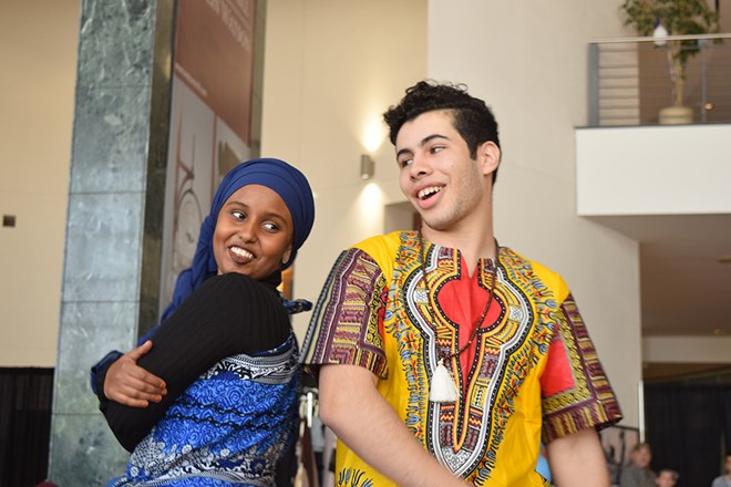 The first annual Somali Cultural Festival was held Saturday at city hall. It featured a fashion show of traditional clothing, as well as Somali food and music. (Devyn Barrie/OttawaStart.com)