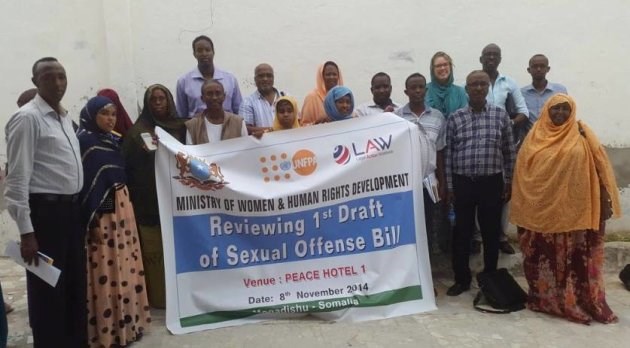LAW has been fighting for over four years to get the Sexual Offences Bill passed in Somalia.